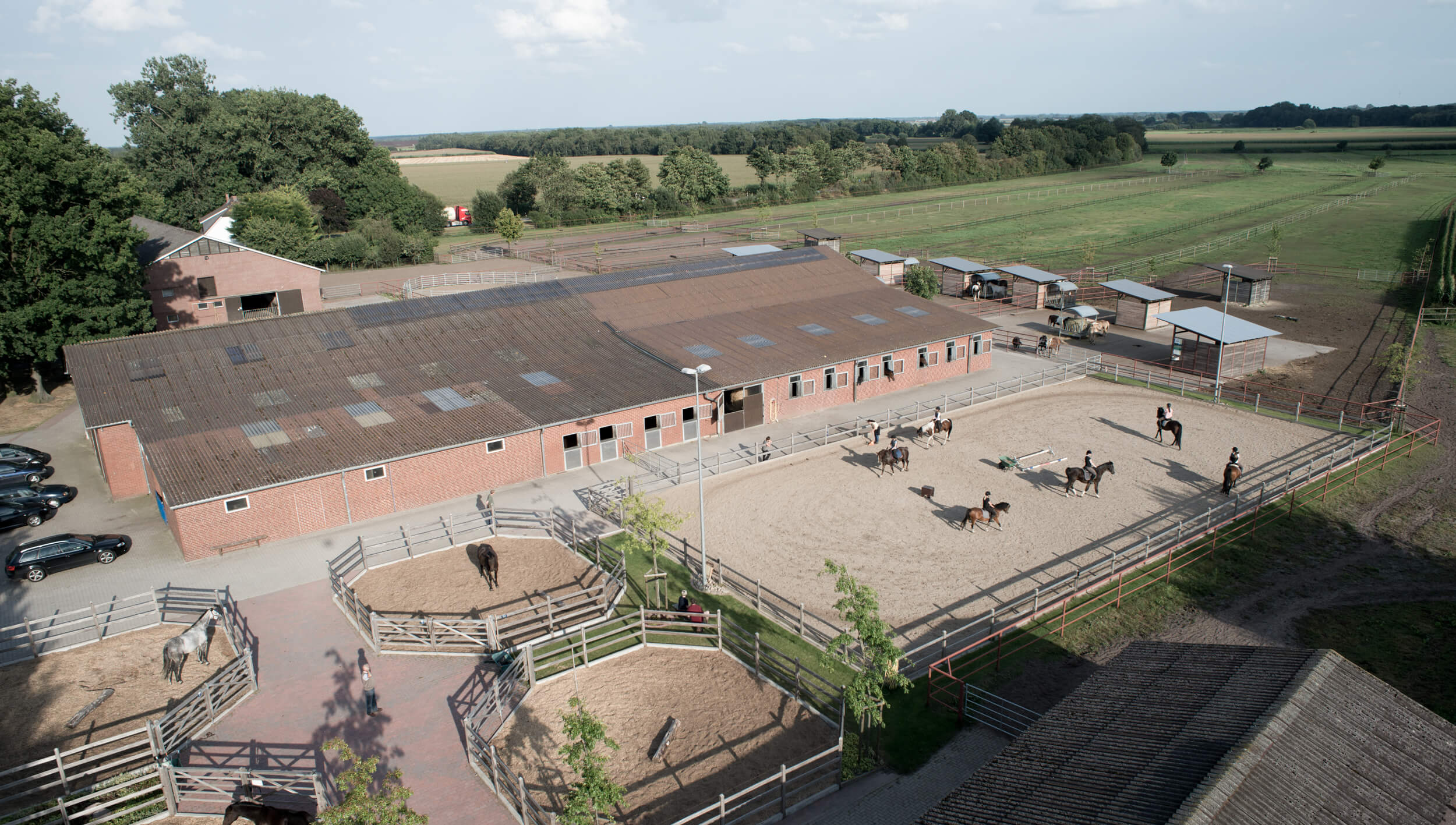 Trainingsfläche der Reiterschule